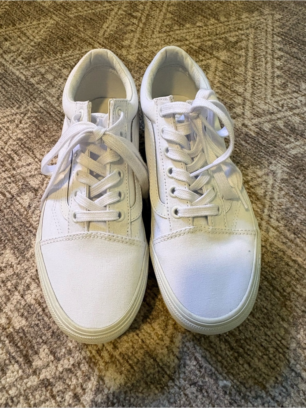 Vans Old Skool Stackform White Canvas Sneakers